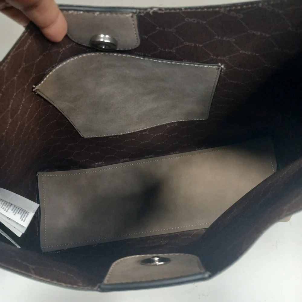 Aldo Beige Faux Leather Large Hobo Bag Shoulder Bag Purse NWOT